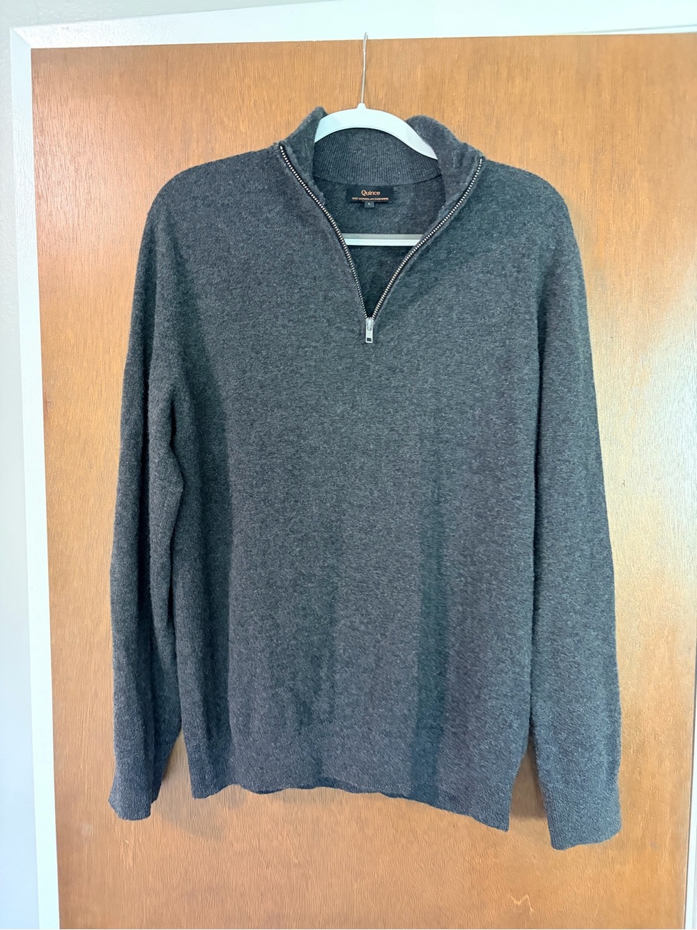 Quince Mongolian cashmere Zip Sweater
